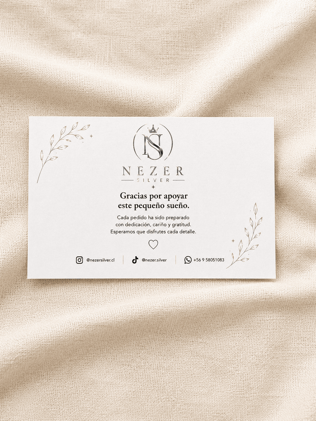 Tarjeta de agradecimiento